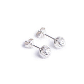 Sterling silver King Protea Pod inspired stud earrings